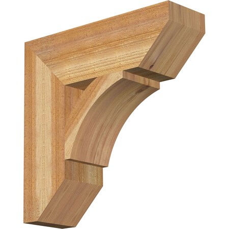Ekena Millwork Thorton Slat Rough Sawn Bracket, Western Red Cedar, 6"W x 20"D x 20"H BKT06X20X20THR06RWR